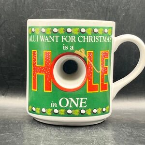 Christmas Hole In One Golfers Coffee Tea Mug Cup Holiday Golf Novelty Papel